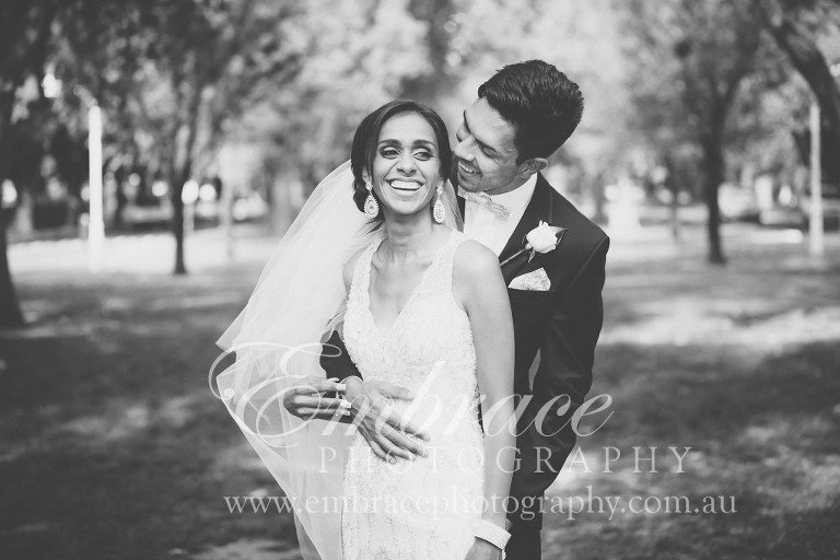 Adelaide Wedding Photographer -Wedding Couple Embrace - Embrace Photography